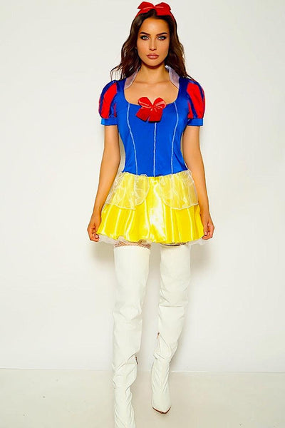 Blue Yellow Snow White Dress Sexy 2 Pc Costume - AMIClubwear