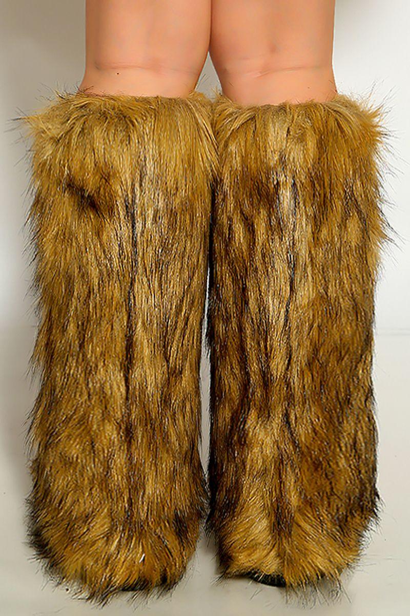 Knee High Faux Fur Yeti Boots