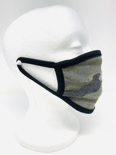 Camouflage Black Reversible Washable Face Mask - AMIClubwear