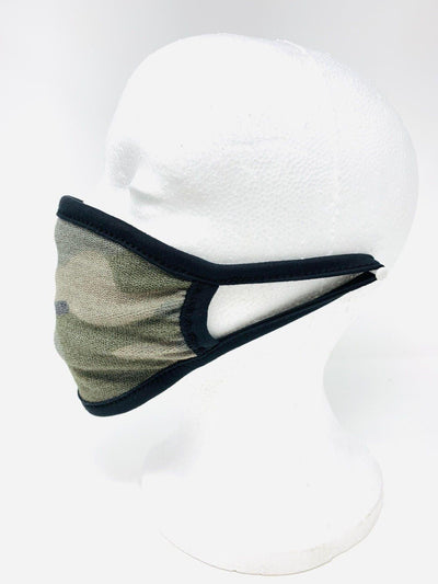 Camouflage Black Reversible Washable Face Mask - AMIClubwear