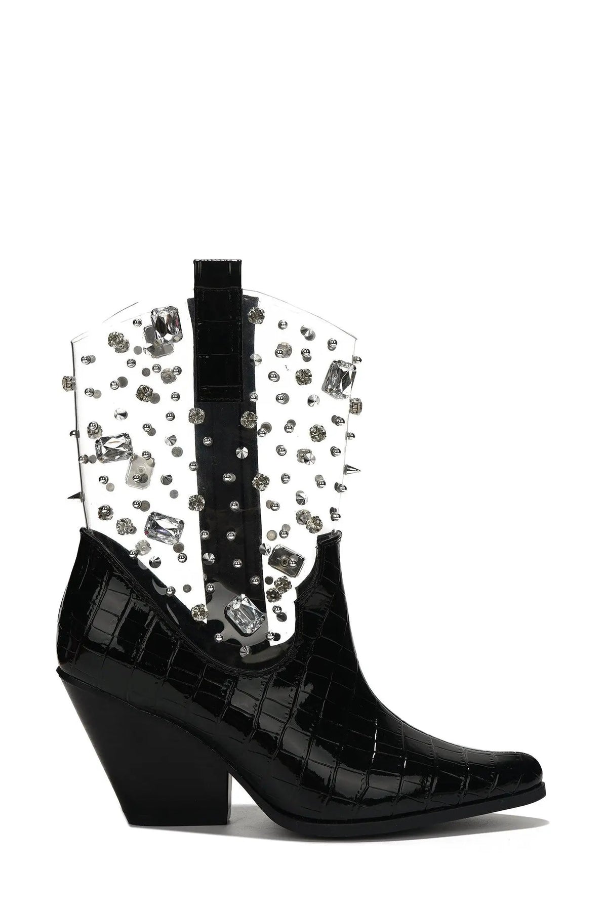 Cape Robbin Chriena Rhinestone Cowboy Boots For Women - Sparkly Knee High Concert Boots