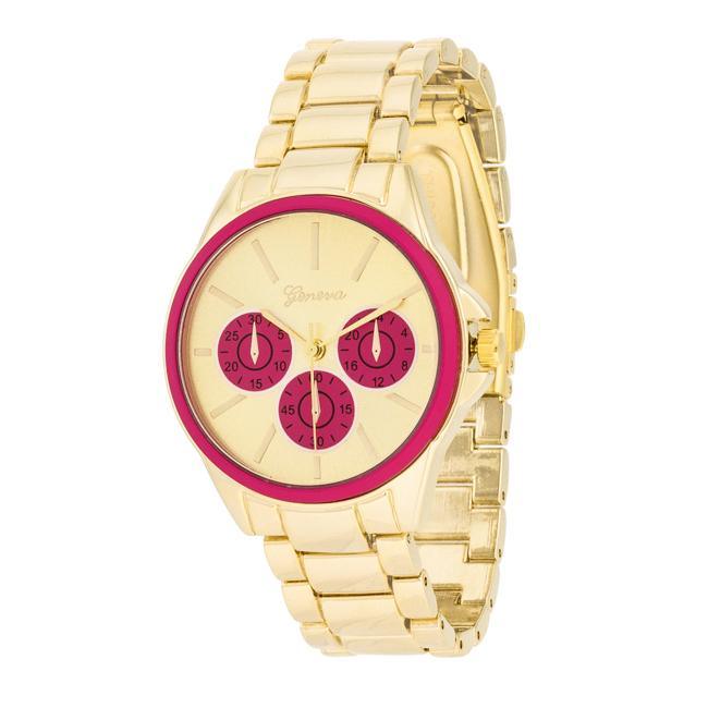 Chrono Gold Metal Watch - AMIClubwear