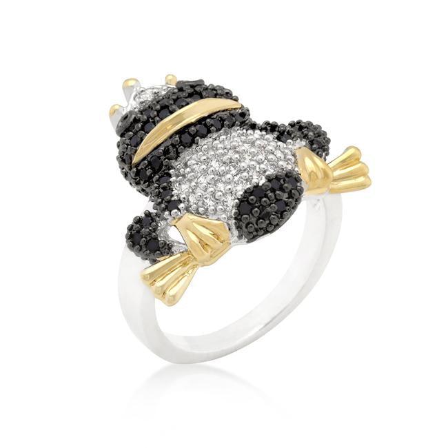 Cubic Zirconia Frog Prince Ring - AMIClubwear