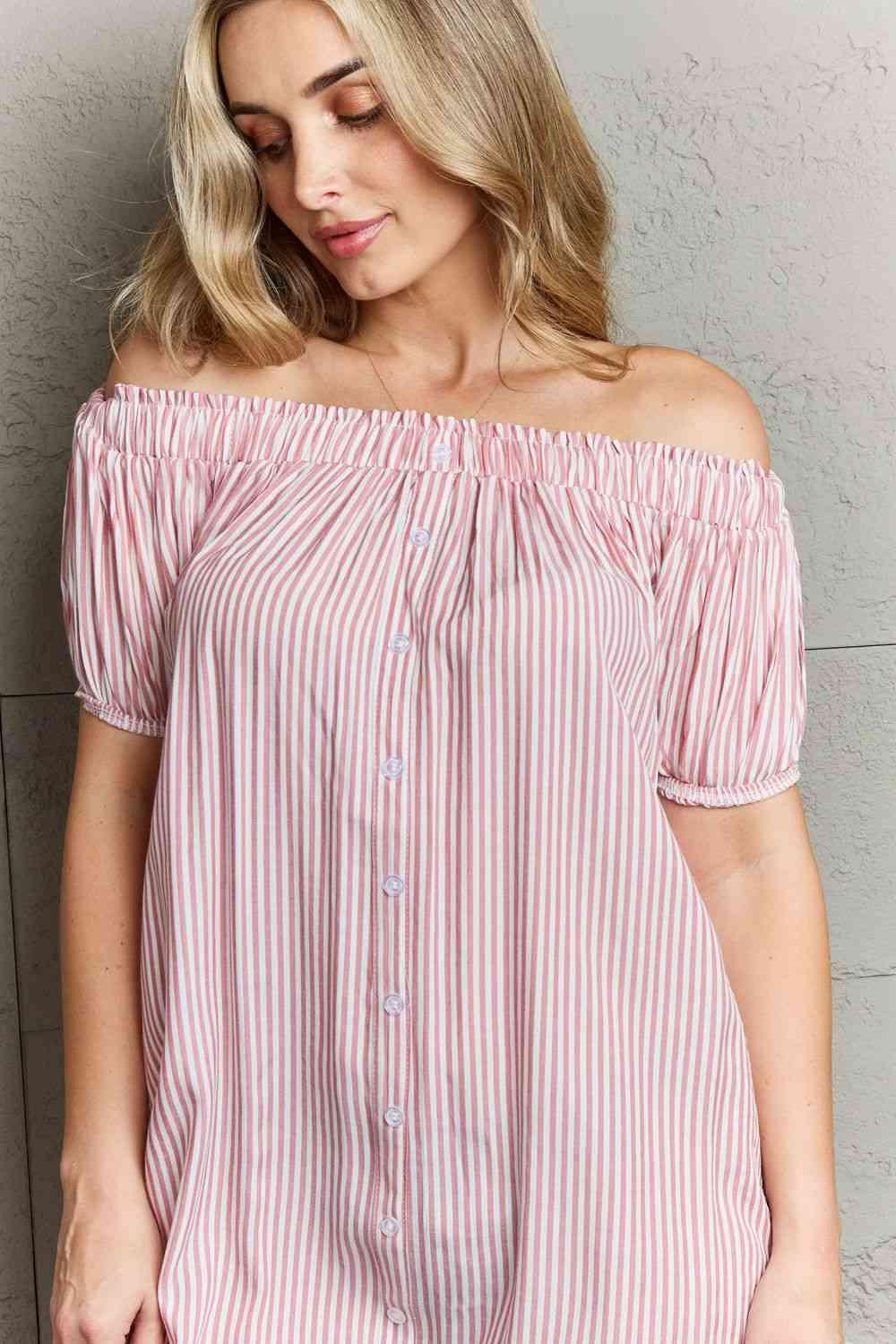 Ninexis Show Compassion Off The Shoulder Mini Dress - AMIClubwear