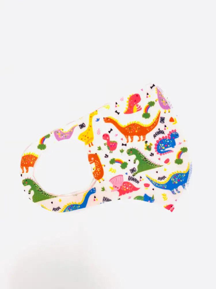 Dinosaur Print Reusable Kids Face Mask 1 Piece - AMIClubwear