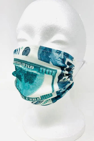 Dollar Print Reusable Face Mask - AMIClubwear