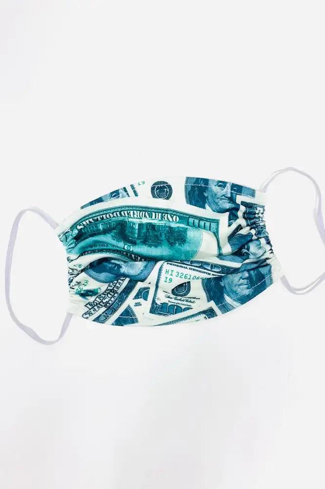 Dollar Print Reusable Face Mask - AMIClubwear