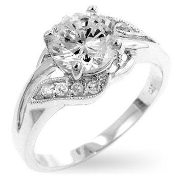 Elegant Engagement Ring - AMIClubwear