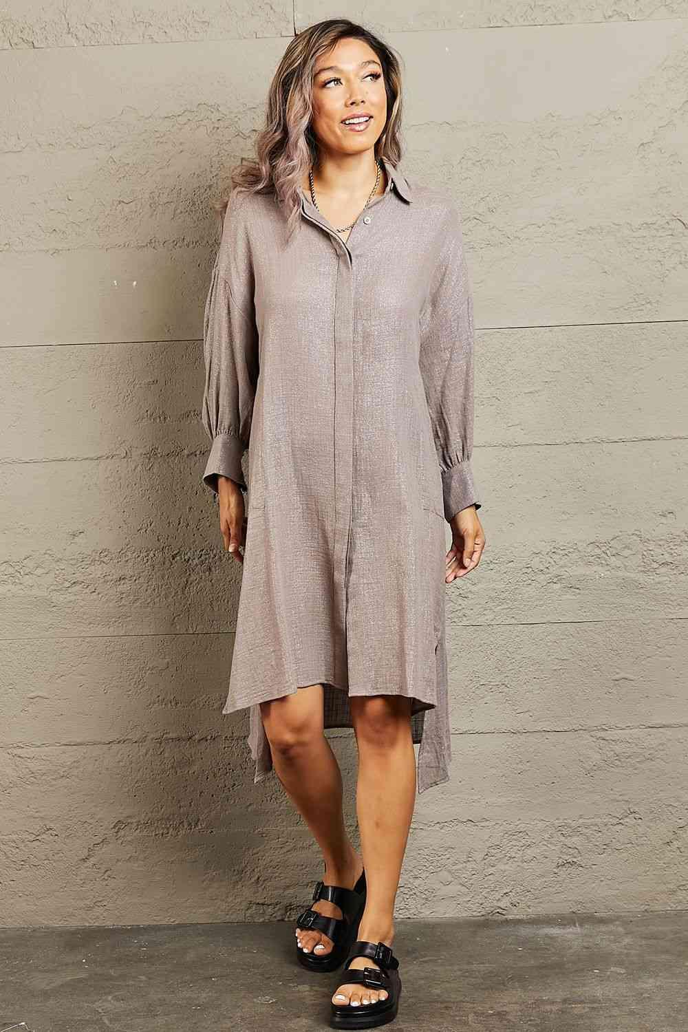 Petal Dew Hold Me Close Button Down Dress - AMIClubwear