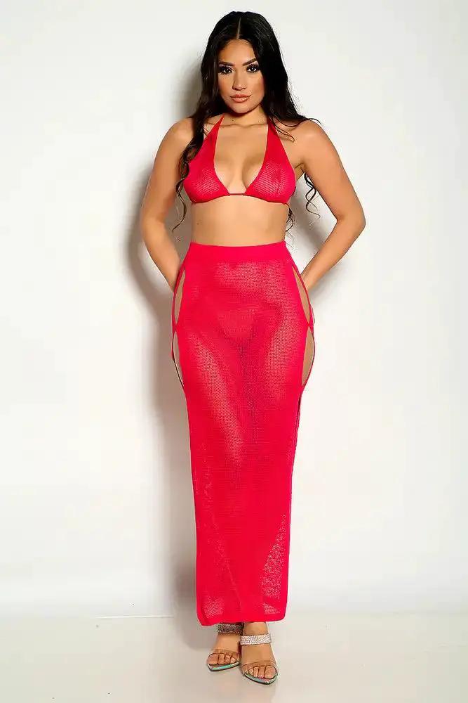 2 piece club dress Hirigin Sexy Chain Bandage Set - Summer Clothes for Women - Crop Top and Mini Skirt Suit Graduation Gifts KUNLIHUANG Women's 2 Piece Club