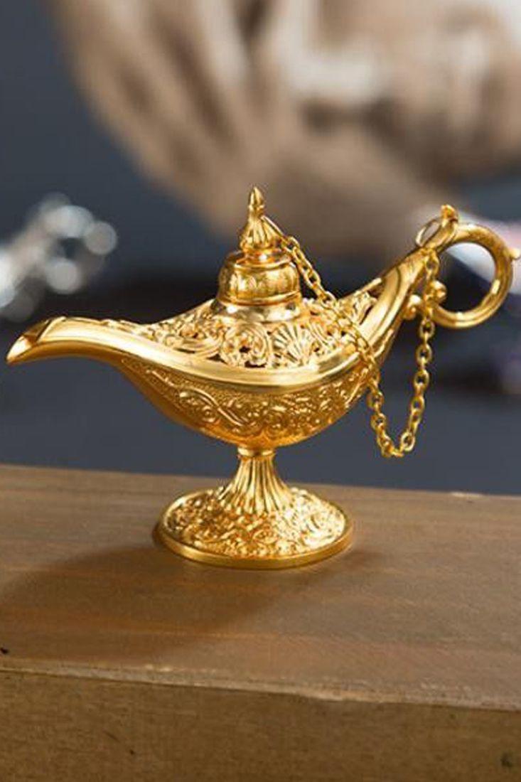 Gold Detailing Genie Lamp Costume Accessory - AMIClubwear