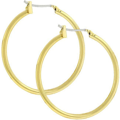 Golden Hoop Earrings - AMIClubwear