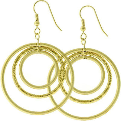 Golden Illusion Hoop Earrings - AMIClubwear