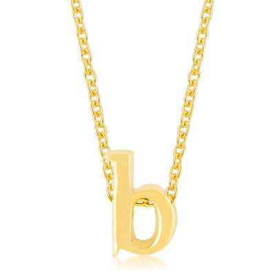 Golden Initial B Pendant - AMIClubwear