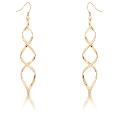 Golden Twist Earrings - AMIClubwear