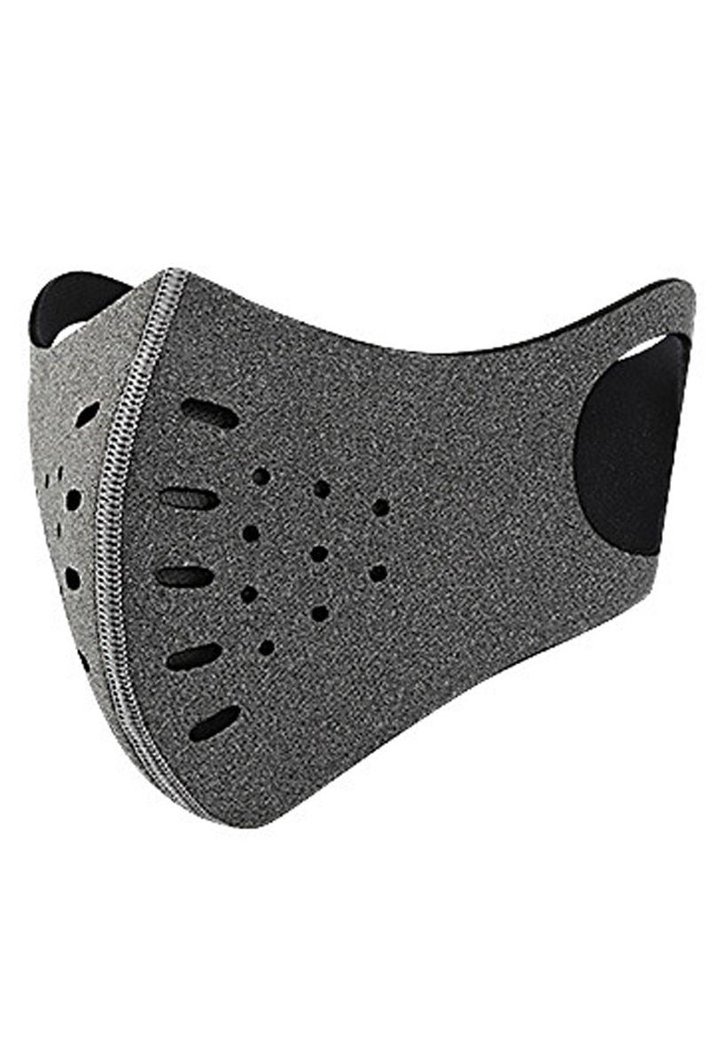 Grey 5 Layer Respirator Reusable 1 Piece Face Mask - AMIClubwear