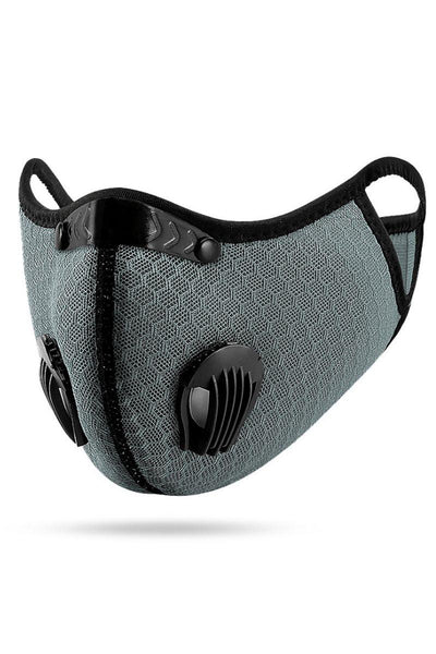 Grey Filter Respirator 5 Layer Netted Face Mask - AMIClubwear