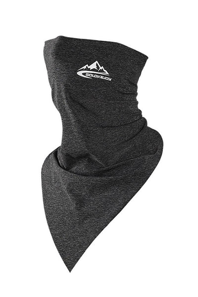 Grey Printed Bandanna Washable Face Neck Mask - AMIClubwear