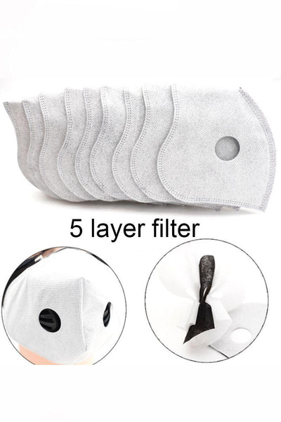 Grey Protective Replaceable Filter For Mask 5 Pieces - AMIClubwear