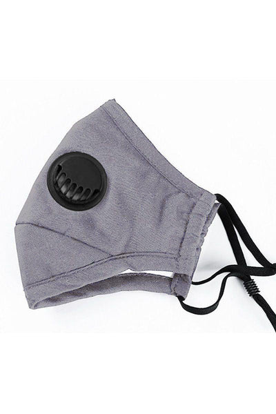 Grey Respirator Washable 1 Piece Face Mask - AMIClubwear