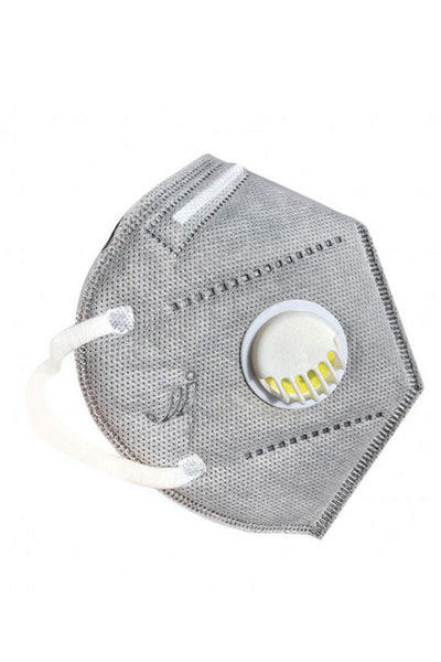 Grey White 5 Layer KN95 3 Piece Face Mask - AMIClubwear
