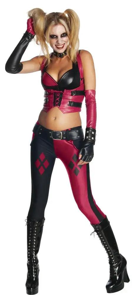 Harley Quinn 5pc Sexy Villian Costume - AMIClubwear