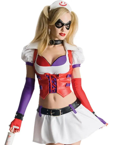 Harley Quinn 7pc Sexy Villian Halloween Costume - AMIClubwear