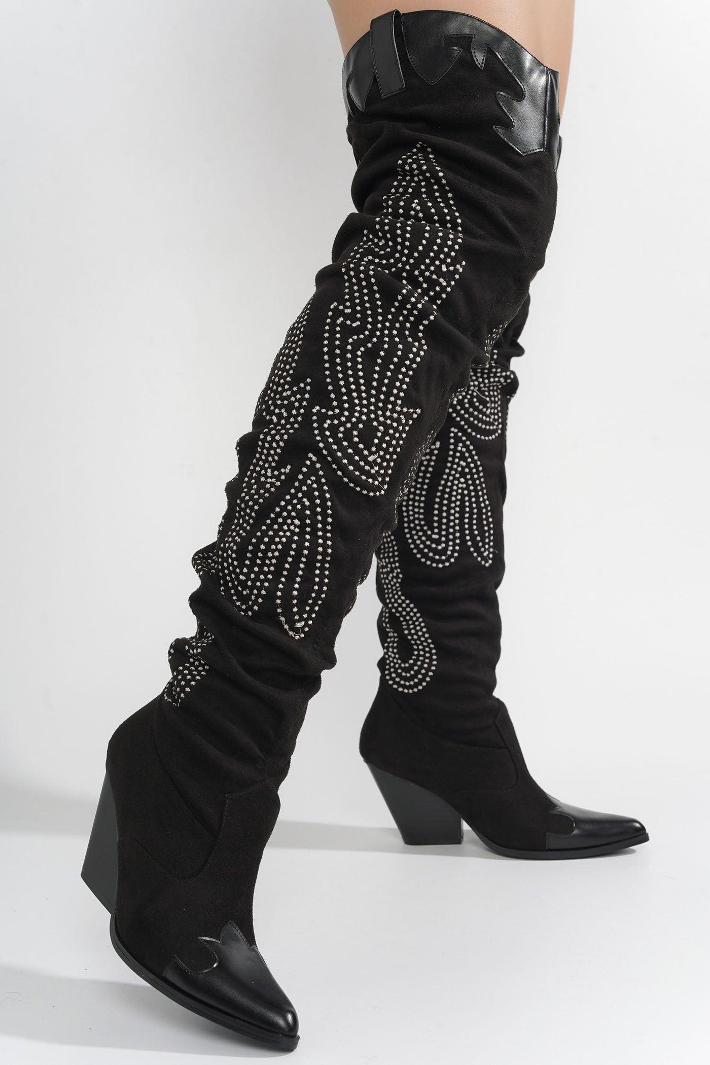 ICONA - BLACK Thigh High Boots