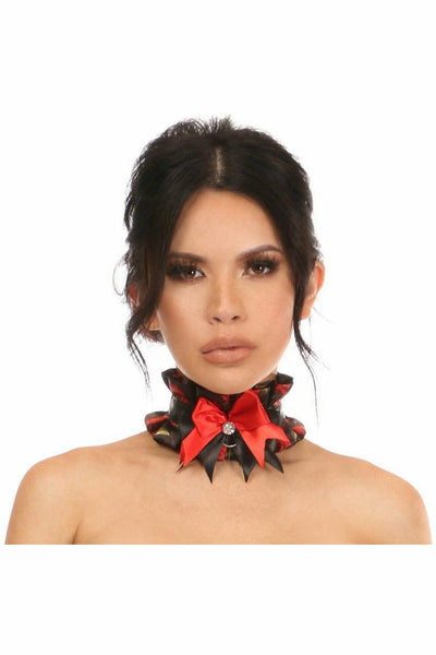 Kitten Collection Red Roses Satin Choker - Daisy Corsets