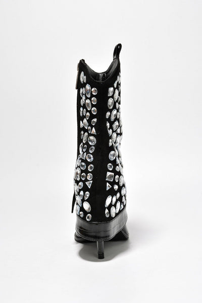 LAGUANA - BLACK Thigh High Boots - AMIClubwear