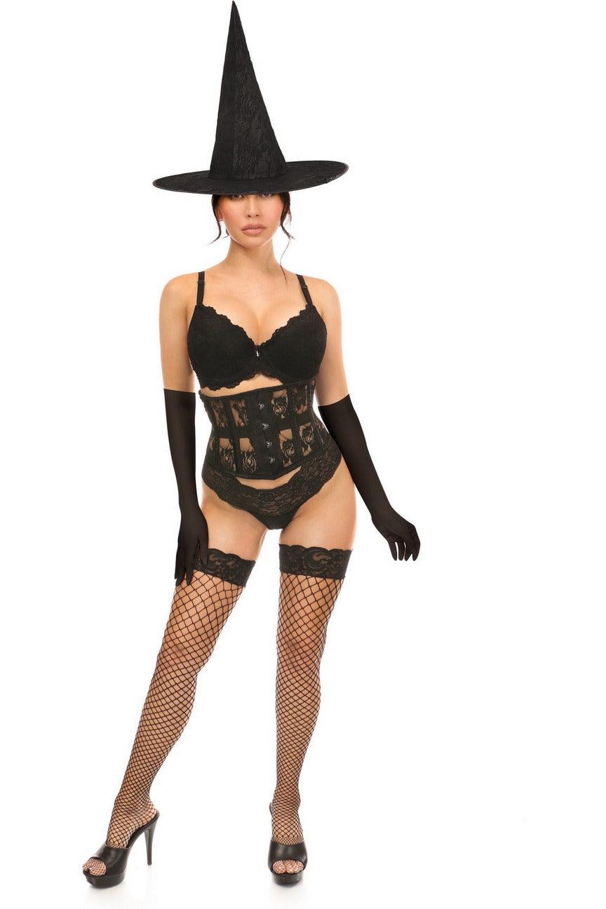 Lavish 3 PC Daring Witch Corset Costume - AMIClubwear