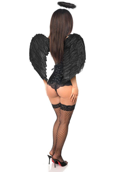 Lavish 3 PC Dark Angel Corset Costume - AMIClubwear