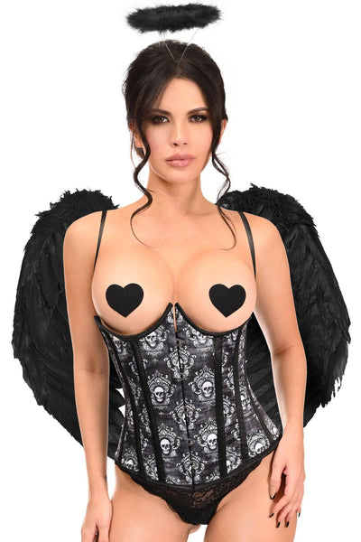 Lavish 3 PC Gothic Dark Angel Corset Costume - AMIClubwear