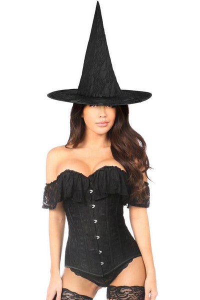 Lavish 3 PC Premium Lace Witch Corset Costume - AMIClubwear