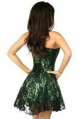 Lavish Green Lace Corset Dress - Daisy Corsets