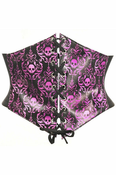 Lavish Purple Gothic Lace-Up Corset Belt Cincher - Daisy Corsets