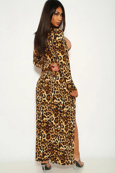 Leopard Three Piece Swimsuit Set - AMIClubwear