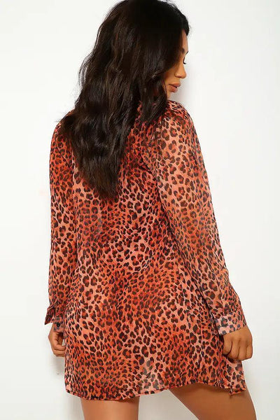 Leopard Two Piece Swimsuit Set - AMIClubwear