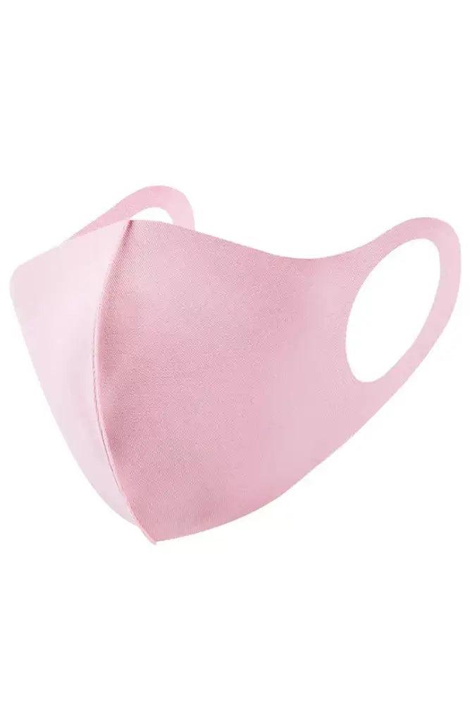 Light Pink Breathable Reusable Washable 3 Piece Face Mask - AMIClubwear