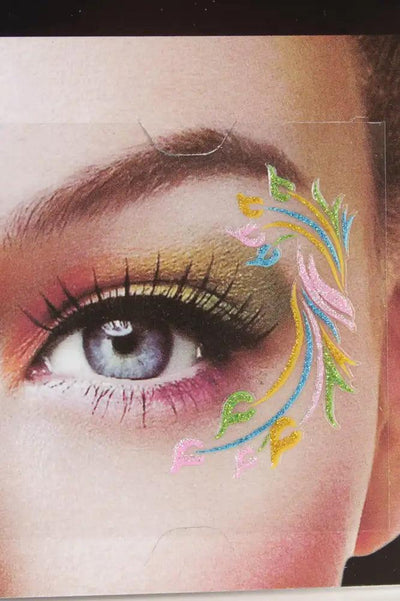 Marigold Pink Glitter Facial Stickers - AMIClubwear