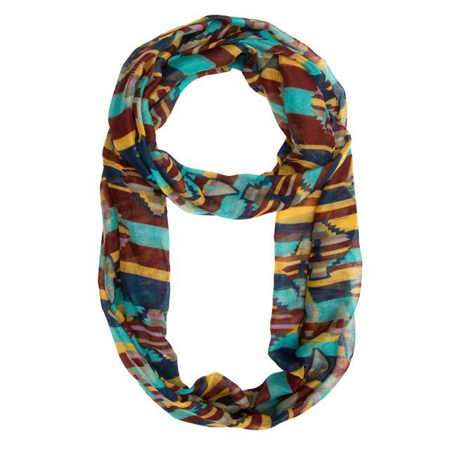 Mint Mara Cultural Infinity Scarf - AMIClubwear