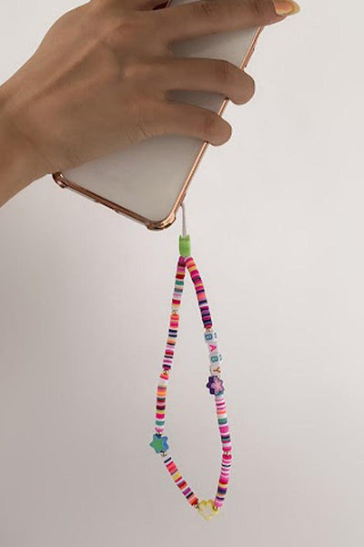 Multi Star Beaded Phone Strap Chain Lanyard - AMIClubwear