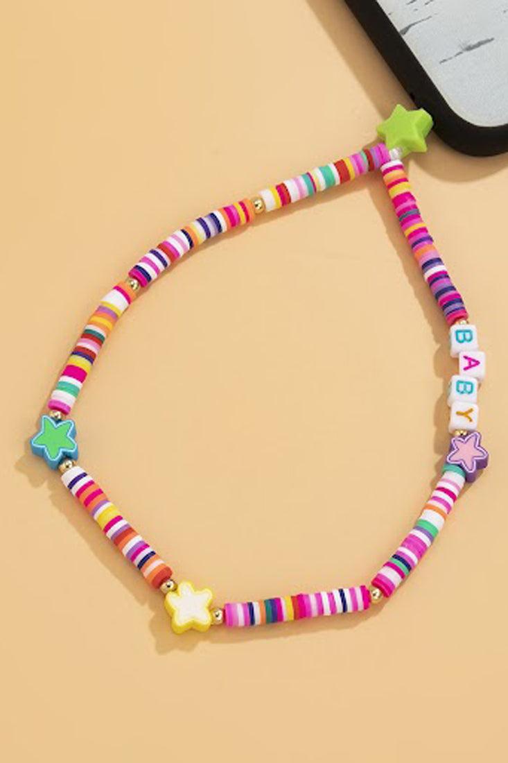 Multi Star Beaded Phone Strap Chain Lanyard - AMIClubwear