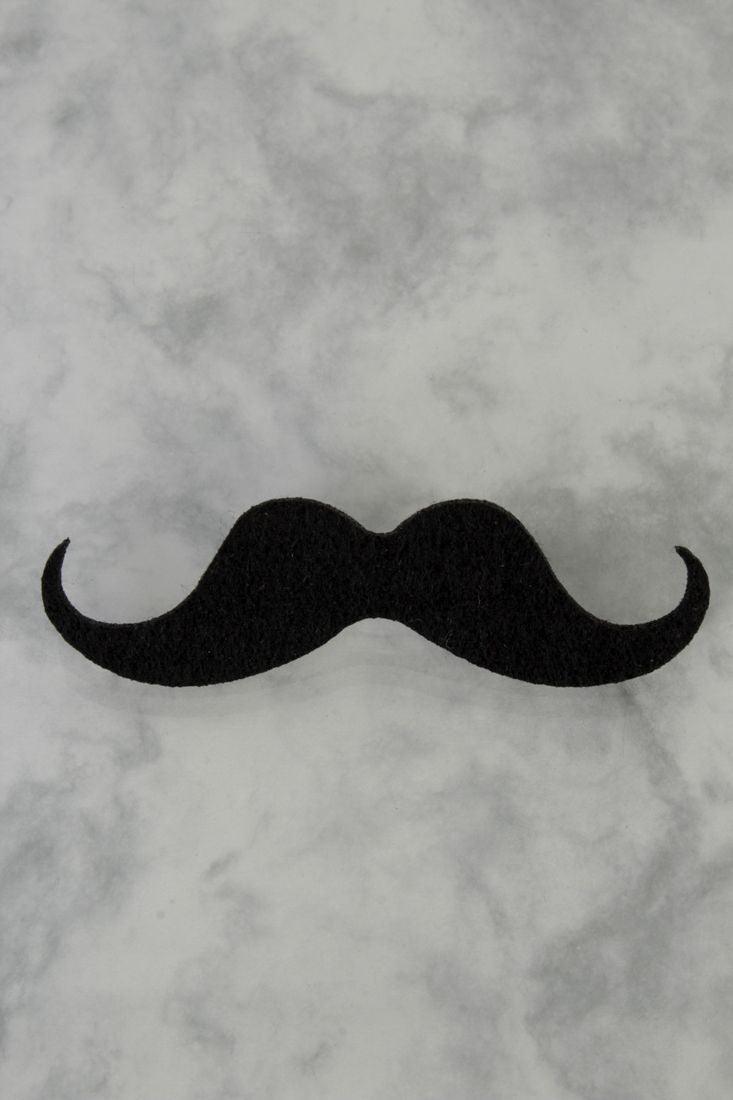 Mustache 2pc Embroidered Fabric Patch Miscellaneous Accessory - AMIClubwear