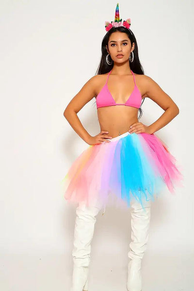 Mystical Pink 3 Pc. Fantasy Unicorn Princess Costume - AMIClubwear