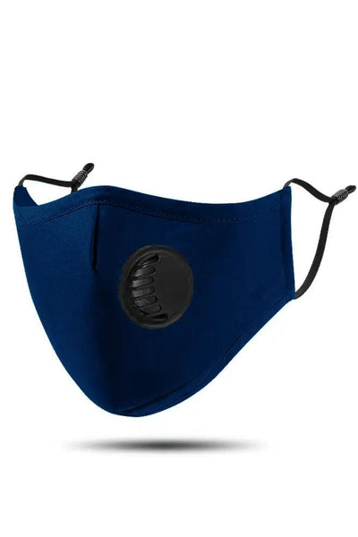 Navy Respirator Washable 1 Piece Face Mask - AMIClubwear