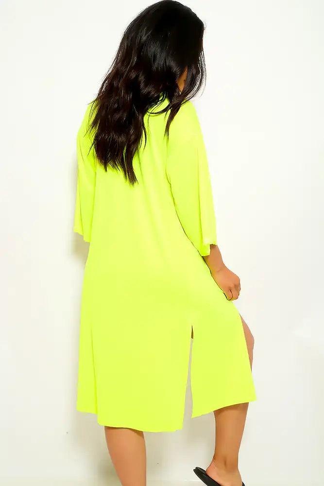 Neon Lime Cut Out Two Piece Swimsuit - AMIClubwear