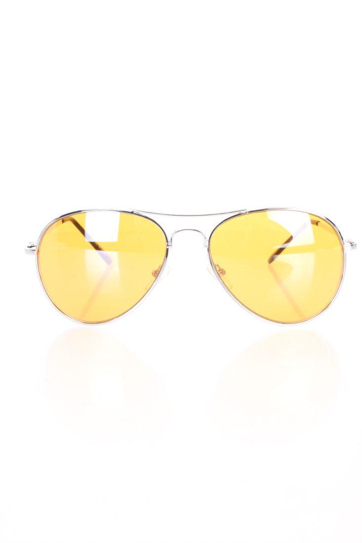 Orange Color Lenses Aviator Sunglasses - AMIClubwear