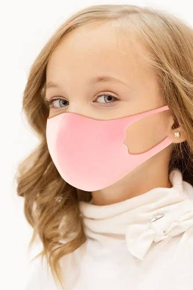 Peach Reusable Kids Face Mask 1 Piece - AMIClubwear