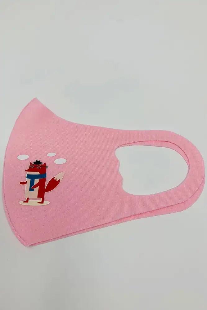 Pink Glass Print Reusable Kids Face Mask 1 Piece - AMIClubwear